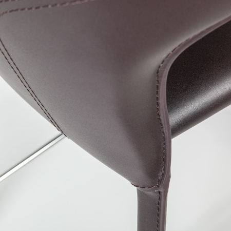 Стул полубарный Austin кожа коричневый