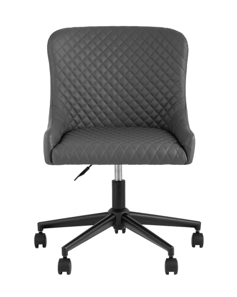 Стул офисный Ститч Хани экокожа серый