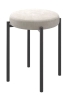 Табурет BOB бежевый, кремовый LUX, черный Табурет BOB бежевый, кремовый LUX, черный