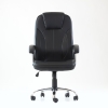 Кресло для руководителя K-8 черная экокожа