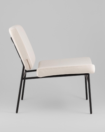 Кресло Эбигейл велюр молочный