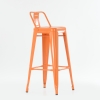 Барный стул Tolix style оранжевый