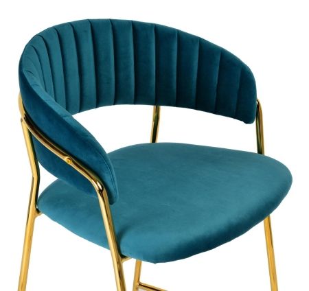 Полубарный стул Turin бирюзовый