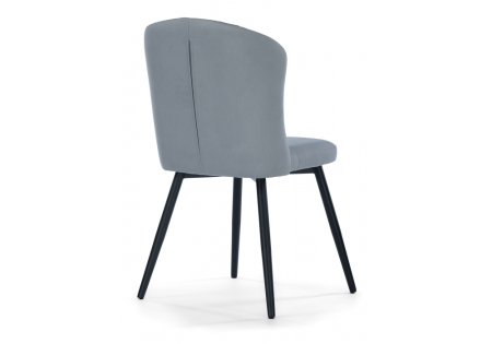 Стул на металлокаркасе Алиссум светло-серый, черный Стул на металлокаркасе Алиссум светло-серый, черный