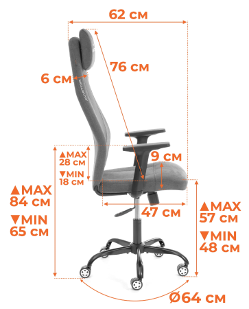 Кресло AVIATOR PLT metalBL коричневое