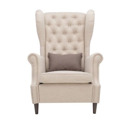 Кресло Винтаж серая ткань