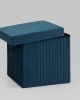 Пуф складной с ящиком Store Square синий Пуф складной с ящиком Store Square синий