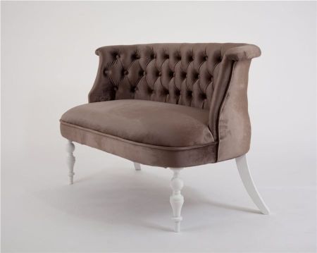 Диван Бархат эмаль белая, 15 - коричневый Диван Бархат эмаль белая, 15 - коричневый