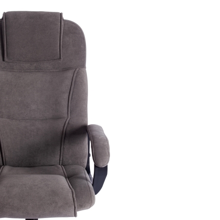 Кресло BERGAMO хром флок, серый