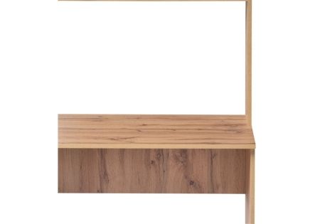 Стол Лайт 03.243 дуб золотой (крафт), белый премиум