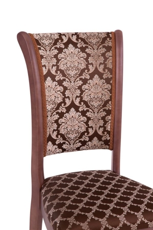 Стул С6 стул (тон 317) темно-коричневый, ткань андрис шоколад комби