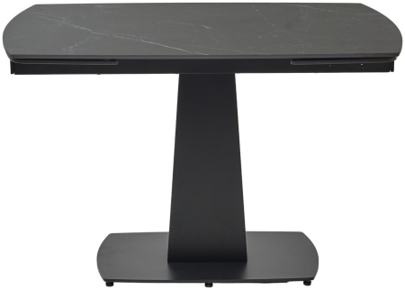 Стол BALDE 140 MATT BLACK MARBLE SOLID CERAMIC, BLACK