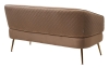 Скамья CIAO BLUVEL-40 Бежевый, велюр / золотой каркас