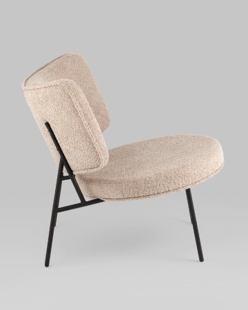 Кресло District Lounge букле капучино