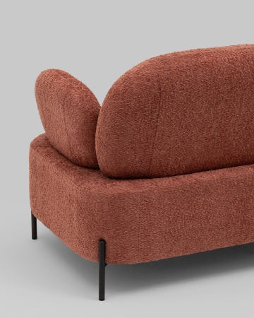 Диван Кэнди ткань букле коралловый Диван Кэнди ткань букле коралловый