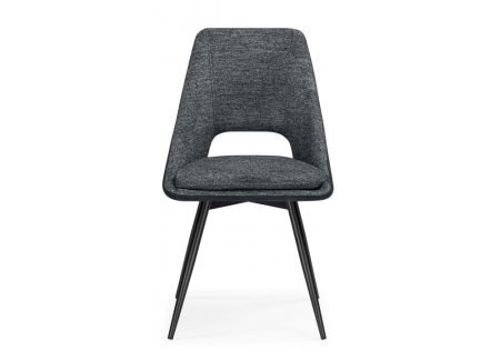 Стул на металлокаркасе Avianus вращающийся темно-серый, черный