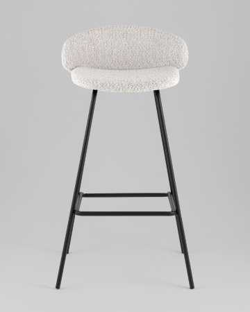 Стул барный Nita букле светло-серый