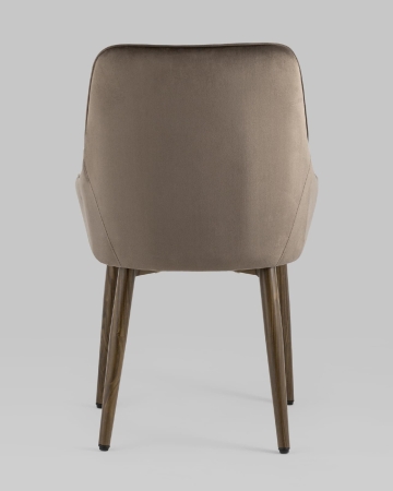 Стул Диана велюр коричневый