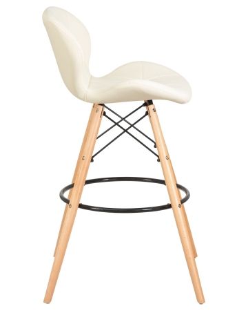 Стул барный BUTTERFLY BAR ножки светлый бук, кремовый