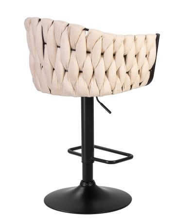 Стул барный LEON бежевая ткань LAR 275-1