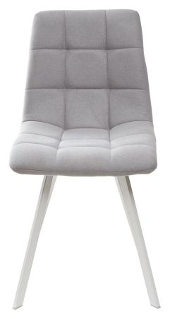 Стул CHILLI SQUARE UF860-02B серо-голубой ткань, белый каркас
