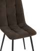 Стул Oliver велюр темно-коричневый