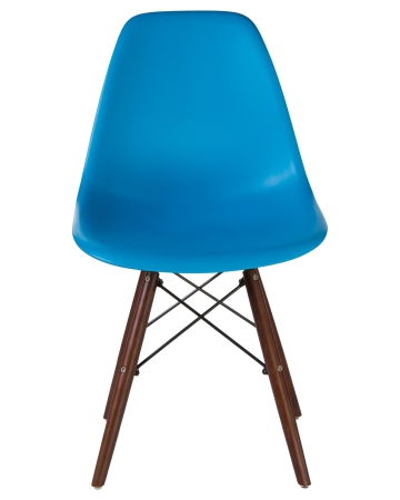 Стул обеденный LMZL-PP623 ножки темный бук сиденья голубой