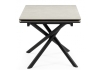 Керамический стол Мэриан 120(180)х80 carmen light grey, черный