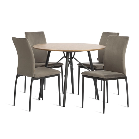 Стул CAPRI (mod. BC565-DC) серый, черный