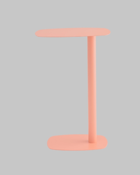 Журнальный столик Eanna L металл коралловый