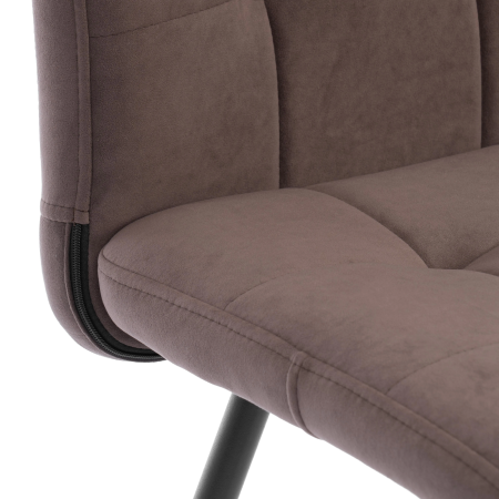 Стул обеденный Medeo коричневый велюр