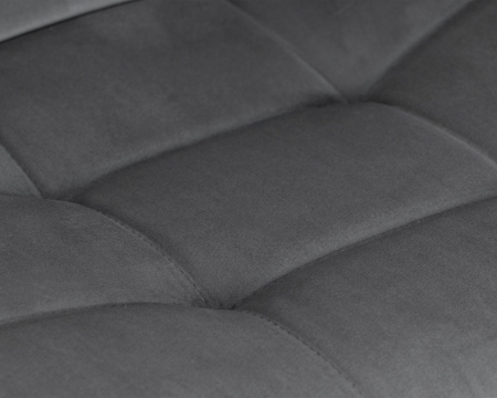 Стул барный TAILOR черный, серый велюр MJ9-75