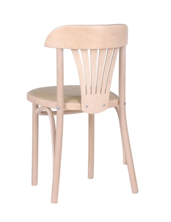 Стул Астра классик мягкий беленый дуб, экокожа бежевая