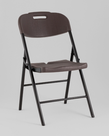 Стул складной банкетный коричневый под дерево