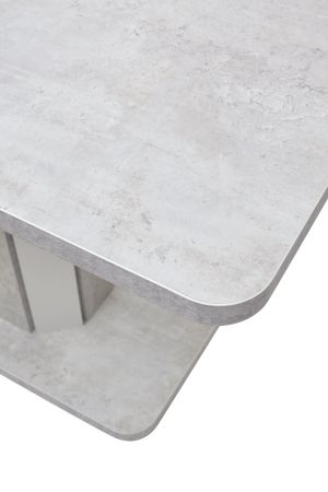 Стол STORK белый бетон, белый 120