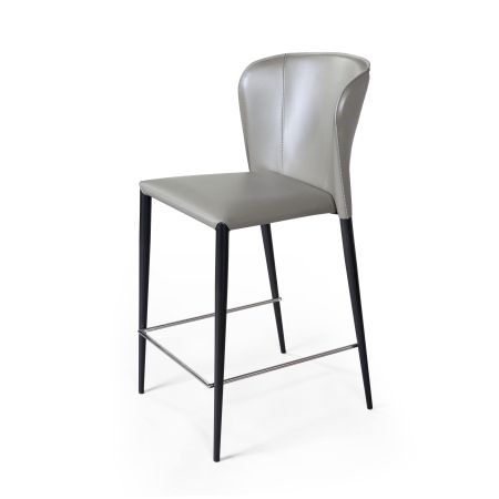 Стул полубарный Albert кожа тауп