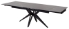 Стол FORIO 160 MATT BLACK MARBLE SINTERED STONE, BLACK