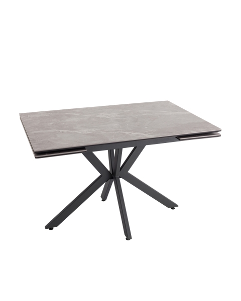 Стол раскладной Marmer 120-180*80*76 керамика антрацит