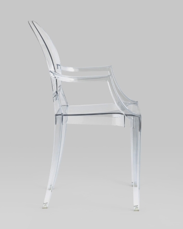 Стул Victoria Ghost с подлокотниками прозрачный