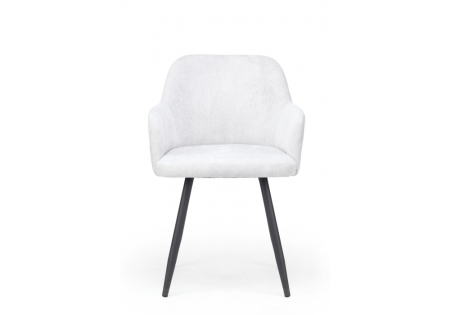 Стул на металлокаркасе Инфини светло-серый (ocean 021), черный