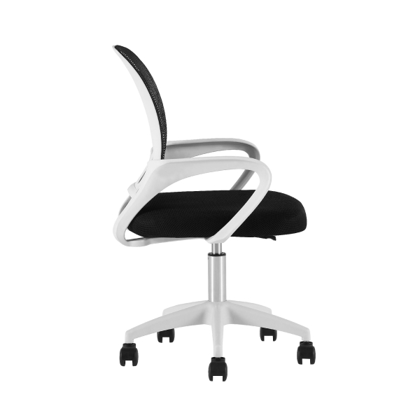 Кресло офисное TopChairs Simple SN черный пластик белый