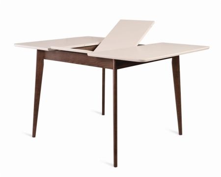 Стол Рэй-0090 темный тон, слоновая кость 9001