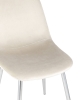 Стул Валенсия велюр кремовый хромированные ножки Стул Валенсия велюр кремовый хромированные ножки