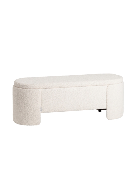 Банкетка Taks с местом для хранения букле белый Банкетка Taks с местом для хранения букле белый