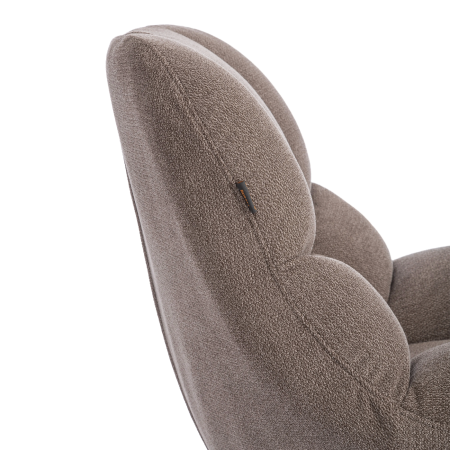 Кресло лаунж Relax/Релакс с пуфом светло-серый