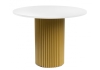 Стол деревянный Барел 100 белый, золото