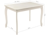 Деревянный стол Амато молочный