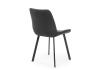 Стул на металлокаркасе Челси П темно-серый (zd 995) / черный