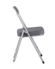 Стул складной ДЖОН металлик, серый