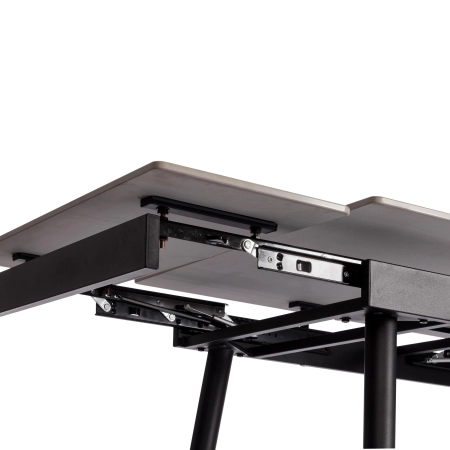 Стол обеденный Lord Grey/Лорд Грей светло-серый и черный